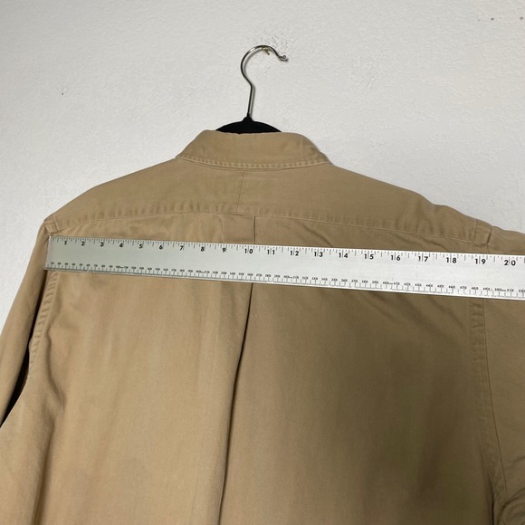 VTG Ralph Lauren Men Classic Fit Long Sleeve Button Down Khaki XL Cotton Preppy - Picture 6 of 11